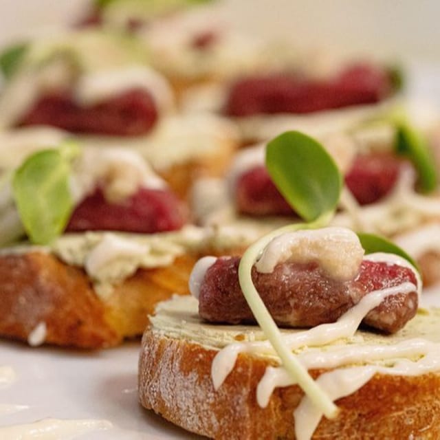 Beef Bruschetta.